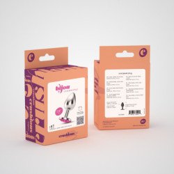 PLUG ANAL JOYA BIJOU ROSA MEDIANO CRUSHIOUS CON BOLSA ATERCIOPELADA GRATIS