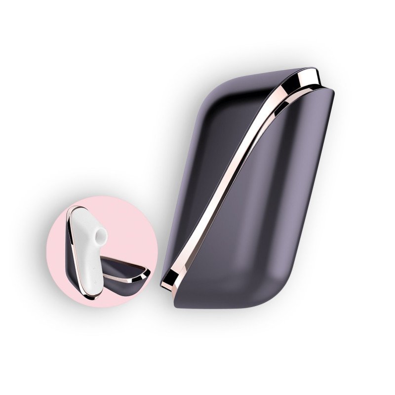 ESTIMULADOR CLITORIANO PRO TRAVELER CON VIBRACIÓN Y CARGADOR USB SATISFYER