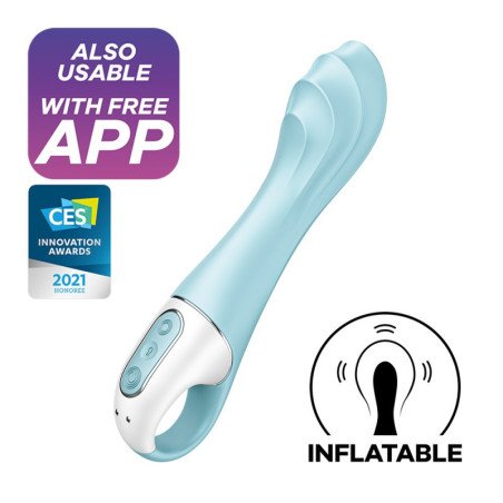 VIBRADOR INFLABLE AIR PUMP 5 CON APLICACIÓN CONNECT SATISFYER