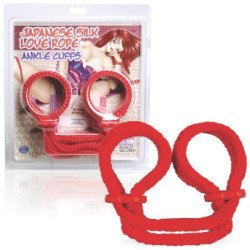 ESPOSAS PARA LOS TOBILLOS JAPANESE SILK LOVE ROPE ROJAS