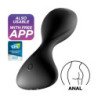 VIBRADOR ANAL TRENDSETTER CON APP SATISFYER NEGRO