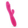 VIBRADOR RECARGABLE CON ESTIMULADOR DE CLÍTORIS BLOSSOMS ROSA FUERTE Y LUBRICANTE DE BASE AGUA INCLUIDO CRUSHIOUS