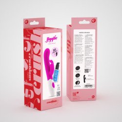 VIBRADOR CON ESTIMULADOR DE CLÍTORIS JIGGLIE Y LUBRICANTE DE BASE AGUA INCLUIDO CRUSHIOUS