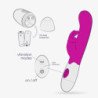 VIBRADOR CON ESTIMULADOR DE CLÍTORIS JIGGLIE Y LUBRICANTE DE BASE AGUA INCLUIDO CRUSHIOUS