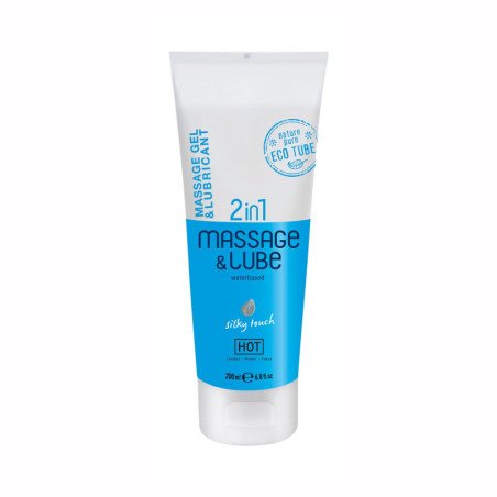 GEL DE MASAJE Y LUBRICANTE 2EN1 A BASE DE AGUA SILKY TOUCH HOT? 200ML