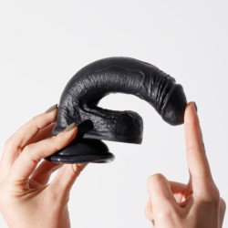 DILDO DE SILICONA LIQUIDA INVIKTUS 7 CRUSHIOUS NEGRO