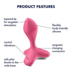 VIBRADOR ANAL GAME CHANGER SATISFYER ROSA