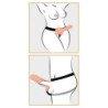 STRAP-ON HUECO CON TESTICULOS 9" FETISH FANTASY SERIES BLANCO