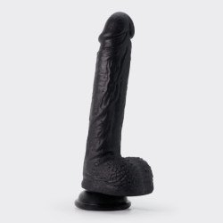 DILDO DE SILICONA LIQUIDA INVIKTUS 8 CRUSHIOUS NEGRO