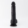 DILDO DE SILICONA LIQUIDA INVIKTUS 8 CRUSHIOUS NEGRO