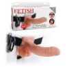 STRAP-ON HUECO CON VIBRACIÓN Y TESTICULOS 7" FETISH FANTASY SERIES BLANCO