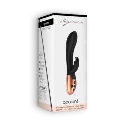 VIBRADOR CON CALENTAMIENTO RECARGABLE OPULENT ELEGANCE NEGRO