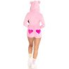 LEG AVENUE - BODY OSITO TERCIOPELO ROSA S