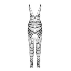 PASSION - BS 102 BODYSTOCKING BLANCO TALLA ÚNICA