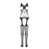 PASSION - BS 106 BODYSTOCKING NEGRO TALLA ÚNICA