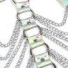 SUBBLIME - 953737 ARNÉS DE PECHO CON ANILLOS Y CADENAS PLATEADO TALLA ÚNICA