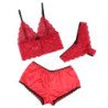 SUBBLIME - 953898 CAMISO DE SEDA Y ENCAJE + BRAGUITAS ROJO S/M