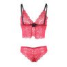 SUBBLIME - 953898 CAMISO DE SEDA Y ENCAJE + BRAGUITAS ROJO S/M