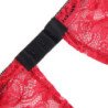 SUBBLIME - 953898 CAMISO DE SEDA Y ENCAJE + BRAGUITAS ROJO S/M