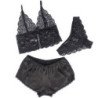 SUBBLIME - 953911 CAMISO DE SEDA Y ENCAJE + BRAGUITAS NEGRO S/M
