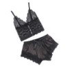 SUBBLIME - 953935 CAMISO DE SEDA CASUAL + PANTALONES DE ENCAJE NEGRO TALLA S/M