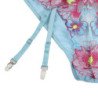 SUBBLIME - 954109 SUJETADOR + BRAGUITAS CON LIGUERO DISEÑO FLORAL AZUL S/M