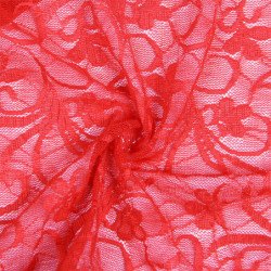 SUBBLIME - 954208 BABYDOLL DE ENCAJE CON TIRANTES AJUSTABLES ROJO S/M