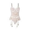 SUBBLIME - 954284 BODY CON CADENAS + LIGUEROS BLANCO S/M