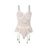 SUBBLIME - 954291 BODY CON CADENAS + LIGUERO BLANCO L/XL