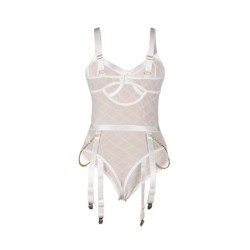 SUBBLIME - 954291 BODY CON CADENAS + LIGUERO BLANCO L/XL