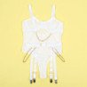 SUBBLIME - 954291 BODY CON CADENAS + LIGUERO BLANCO L/XL