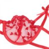 SUBBLIME - 954321 SUJETADOR + TANGA + LIGUEROS ESTAMPADO DE CORAZONES ROJO S/M