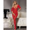 SUBBLIME - 951825 BODY DE RED SIN ENTREPIERNA CON ESTAMPADO DE ROSAS ROJAS XS/M