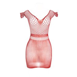 SUBBLIME - 951924 VESTIDO DE REJILLA CROCHÉ CORTO ROJO TALLA ÚNICA