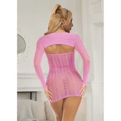 SUBBLIME - 952471 BODYSTOCKING DE REJILLA ROSA TALLA ÚNICA