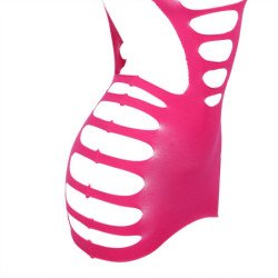 SUBBLIME - 952273 VESTIDO DE MANGA LARGA CON TEXTURA DE RED ELÁSTICA ROSA TALLA ÚNICA