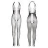 SUBBLIME - 951832 BODY STOCKING CON ESPALDA ABIERTA Y DETALLES CRUZADOS NEGRO TALLA ÚNICA