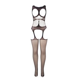 SUBBLIME - 951900 BODY DE RED SIN ENTREPIERNA CON COPA Y HOMBROS ABIERTOS NEGRO TALLA ÚNICA