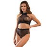 SUBBLIME - 952082 CONJUNTO DE RED CON PEDRERÍA NEGRO TALLA ÚNICA