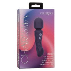 CALEXOTICS - MASAJEADOR CHARISMA ALLURE CON DOBLE MOTOR, 12 FUNCIONES, 17,25 CM X 4,5 CM, COLOR MORADO