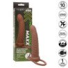 CALEXOTICS - MAXX DOBLE PENETRADOR ACANALADO 10 VIBRACIONES MULATO