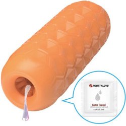 AMOR PRECIOSO - MASTURBADOR MASCULINO DE BOLAS GEMELAS NARANJA