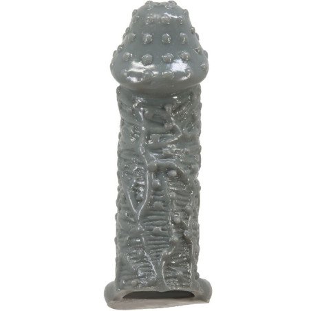 PRETTY LOVE - FUNDA REALISTA PARA EL AGRANDAMIENTO Y RETRASADO DEL PENE, MODELO 2, GRIS