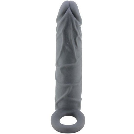 PRETTY LOVE - FUNDA DE PENE DE PIEL REALISTA GRIS OSCURO