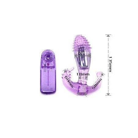 BAILE - ESTIMULADOR LILA VAGINAL Y ANAL CON VIBRACION