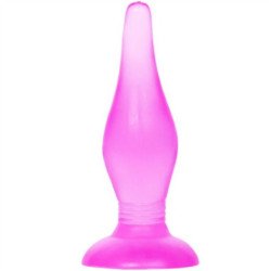 BAILE - Tapón anal de tacto suave lila de 14,2 cm