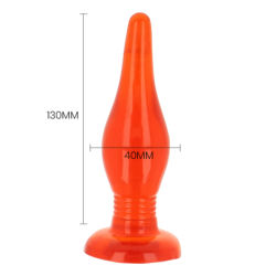BAILE - TAPÓN ANAL ROJO DE TACTO SUAVE 14,2 CM