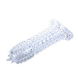 BAILE - FUNDA PARA EL PENE CON PUNTOS ESTIMULANTES, COLOR MORADO, 14 CM
