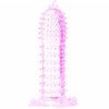 BAILE - FUNDA PARA EL PENE CON PUNTOS ESTIMULANTES ROSAS 14 CM