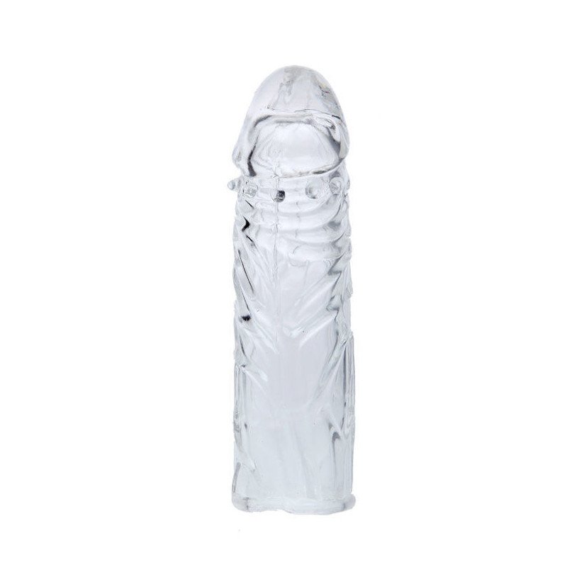 BAILE - FUNDA DE SILICONA TRANSPARENTE PARA PENE 13 CM